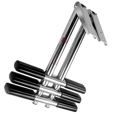 4 Korak ljestve 316 Nehrđajući čelik ispod platforme Slide Mount Telescoping Ljestve za ljestvicu broda